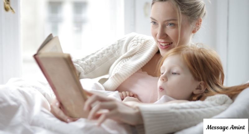 Funny good morning messages for aunt sharing story time with niece