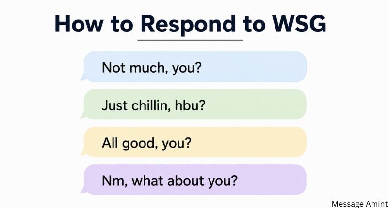 How to respond to WSG with short and casual reply ideas