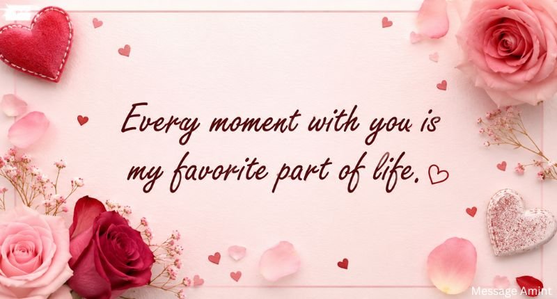 Deep love messages for wife quote card with a romantic love quote, elegant floral design, hearts, and soft pink background.
