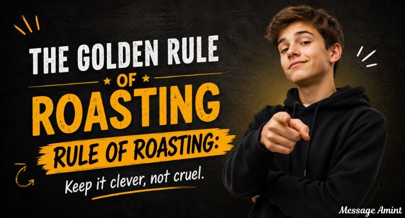The golden rule of roasting bullies with the quote "Keep it clever, not cruel.