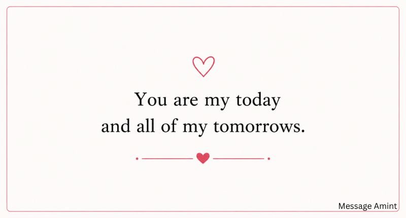 Love Quotes card with simple romantic quote on a clean minimalist background
