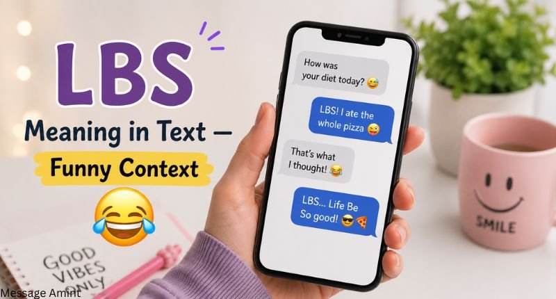 LBS meaning in text funny context shown through a humorous smartphone conversation