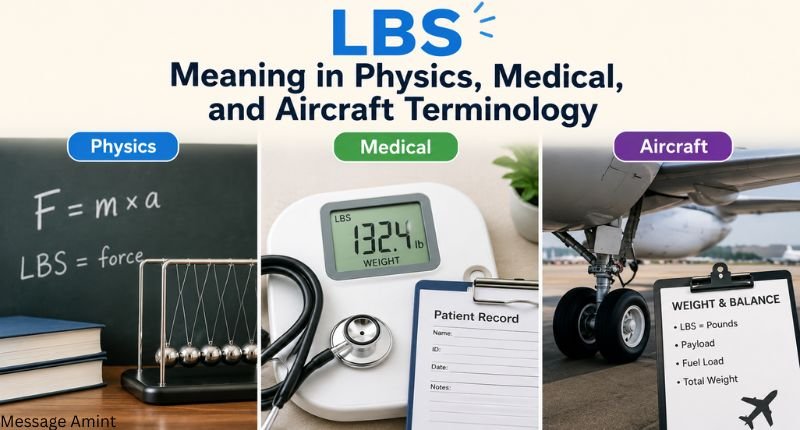 LBS meaning in physics medical and aircraft terminology with weight and measurement examples